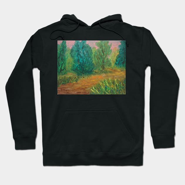 Oil Painting - While Hiking. 2012 Hoodie by IgorPozdnyakov